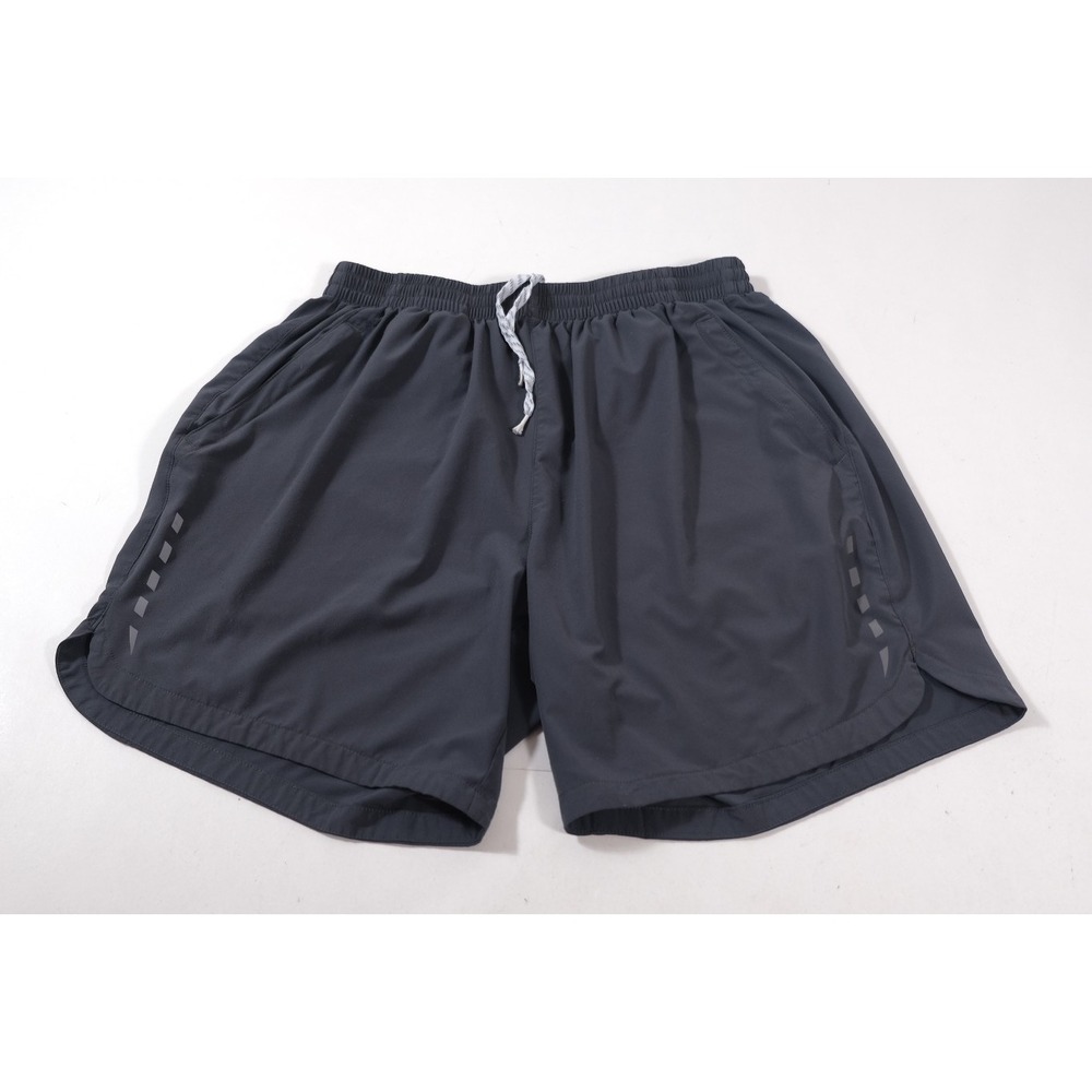Mier Shorts Men Large Gray Running Athletic Performance 7 Inch Inseam Reflective